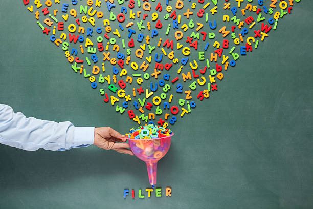 istock Searching and filtering words on blackboard for seo concept 172472401