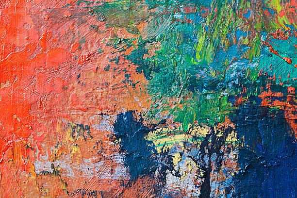 istock Abstract painted red and green  art backgrounds. 172472520