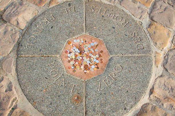 istock Point Zero Marker near Notre Dame Cathedral, Paris. 172472657