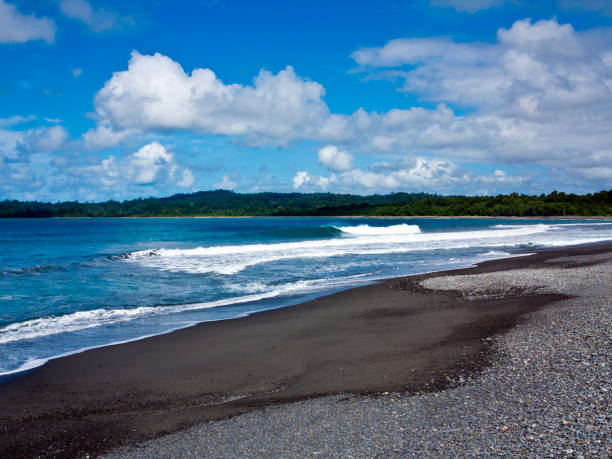 istock Indonesia, West Papua, pebble beach and Pacific ocean. 172472841