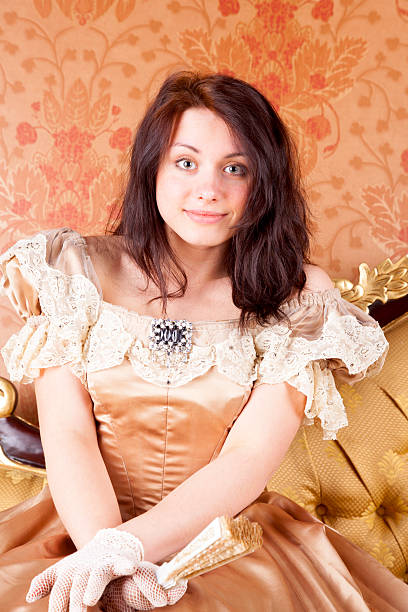 istock Young Lady In A Victorian Dress 172473081
