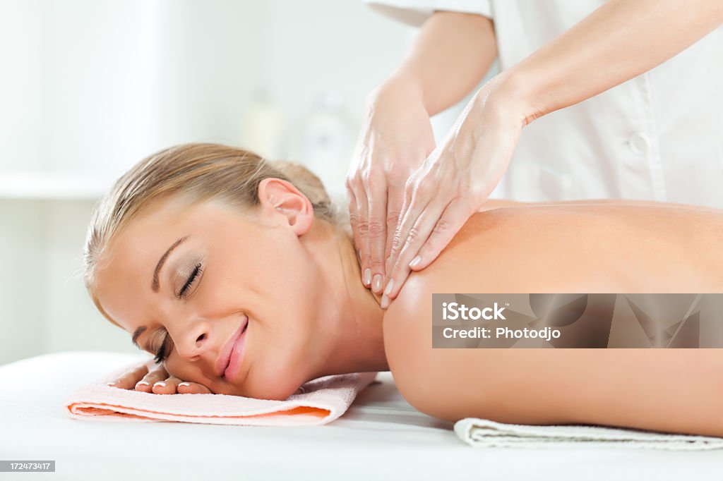 Spa Massagem de tratamento e - Royalty-free 20-29 Anos Foto de stock