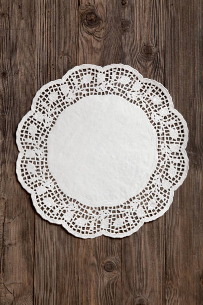 serviettes en papier - doily photos et images de collection