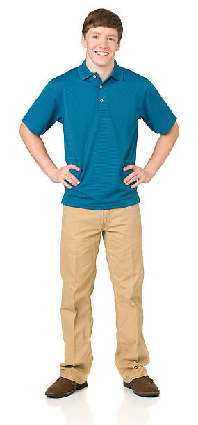 Teenage Boy Standing With Hands On Hips