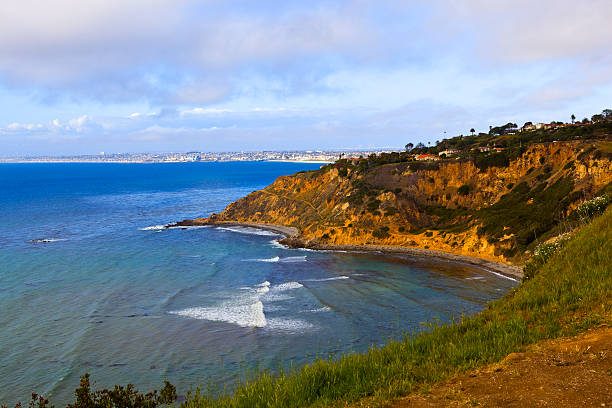 南カリフォルニアの海岸 - waters edge nature water wave ストックフォトと画像