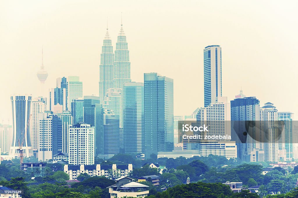 Centrum miasta w Kuala Lumpur, Malezja - Zbiór zdjęć royalty-free (Architektura)