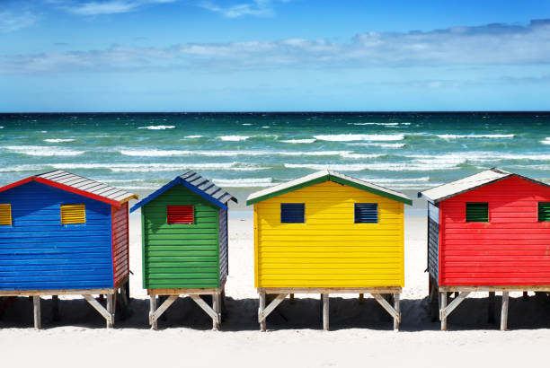 istock Beach huts at Muizenburg 172474609