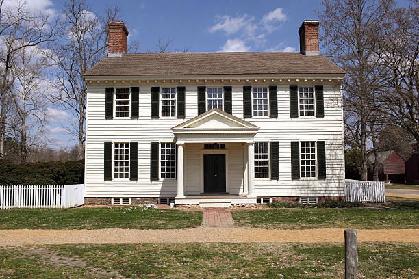 Colonial Home Series Colonial Home colonial style stock pictures, royalty-free photos & images