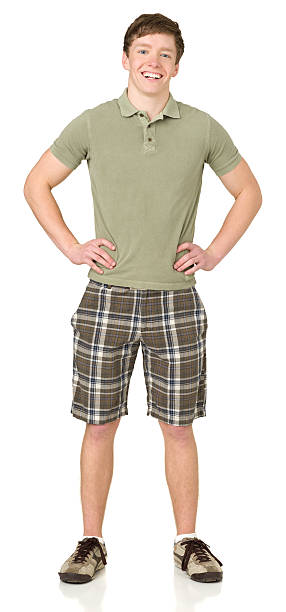 istock Cheerful Teenage Boy Posing, Hands On Hips, Full Length 172475669