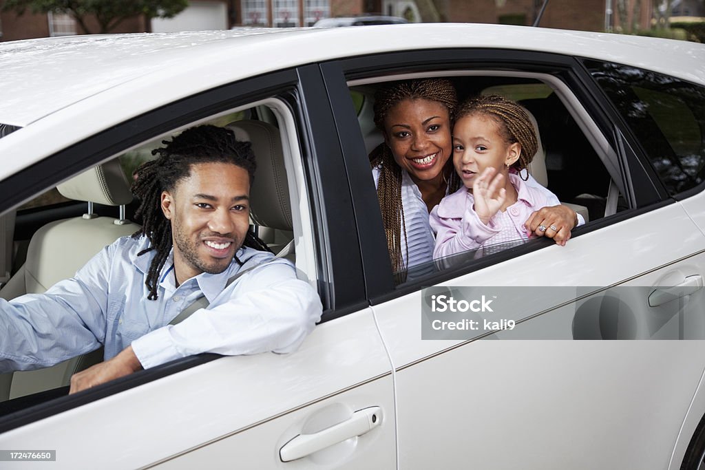 Famille en voiture - Photo de Afro-américain libre de droits