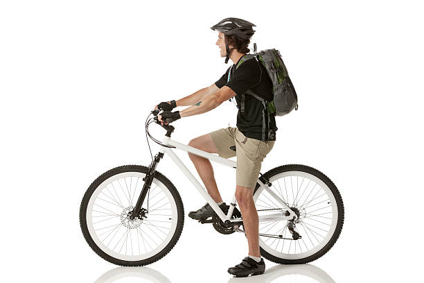 istock Profile of a male mountain biker 172476658