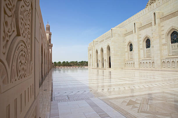 Sultan Qaboos Grand Mosque stock photo