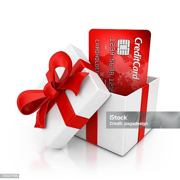 Oferta De Cartão De Crédito - Fotografias de stock e mais imagens de Cartão de Crédito - Cartão de Crédito, Caixa de presentes, Aberto
