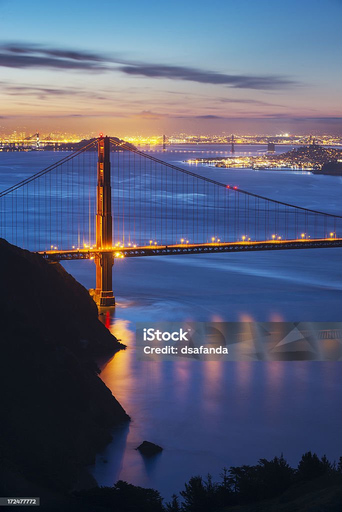 Golden Gate Dawn - Стоковые фото Без людей роялти-фри