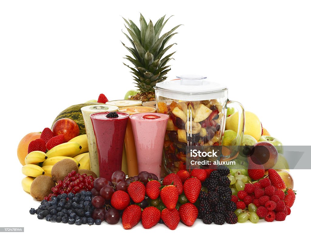 Frullati e frutta - Foto stock royalty-free di Alimentazione sana