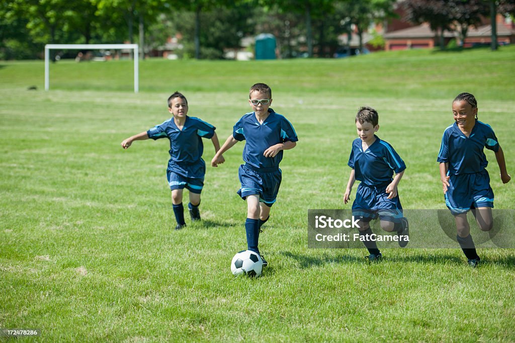 Jungen Soccer Team - Lizenzfrei Fußballspieler Stock-Foto