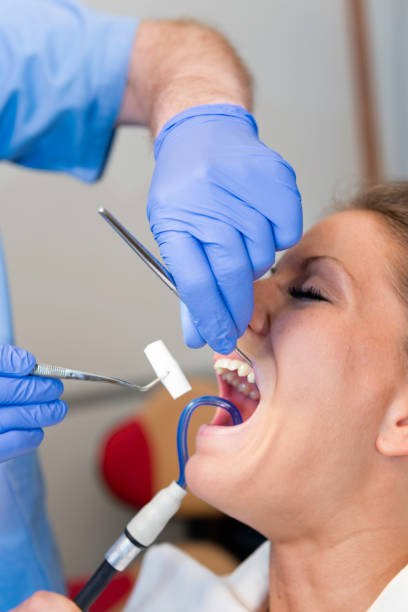 istock Dentist preparing patient for filling 172478319
