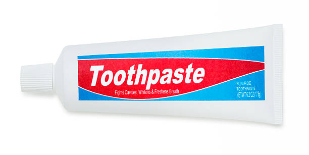 generic dentifrice isolé sur blanc - toothpaste photos et images de collection