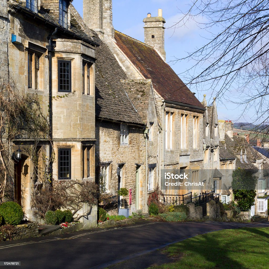 Das malerische Cotswolds-Burford - Lizenzfrei Alt Stock-Foto