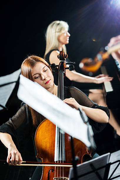 istock Young woman playing cello. 172478738