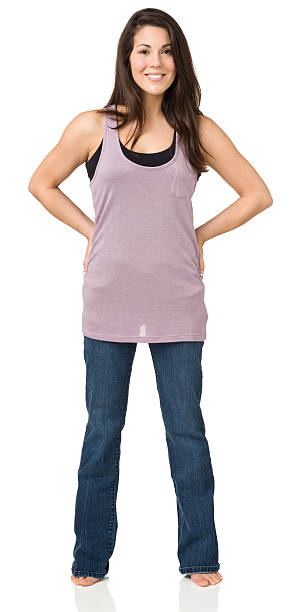 istock Smiling Woman Standing Full Length Portrait 172478751