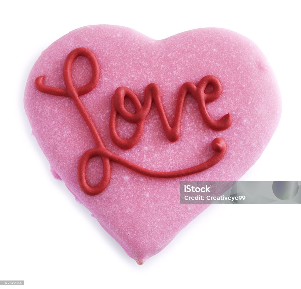 En forma de corazón con pedacitos de chocolate - Foto de stock de Alcorza libre de derechos