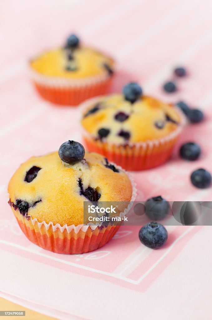 Blaubeer-muffins - Lizenzfrei Amerikanische Heidelbeere Stock-Foto