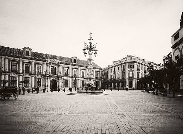 lamppost on the square of granada