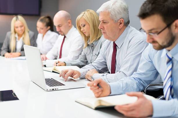 istock Senior businessman working on laptop 172479169