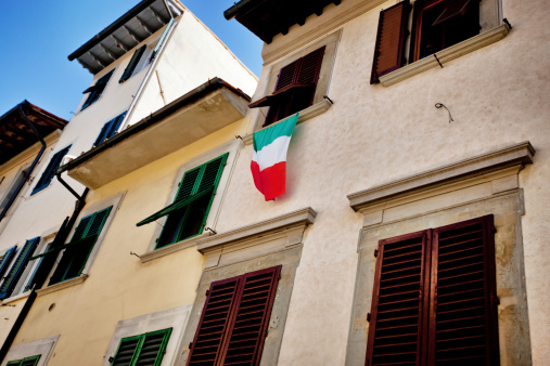 Italian Flag Window Banner