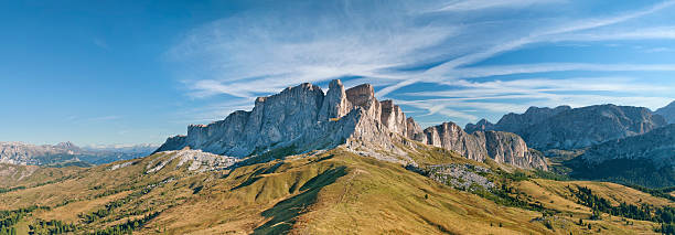 panorama alpino - beauty in nature belluno clear sky color image stock-fotos und bilder