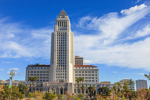 лос-анджелес сити-холл - los angeles city hall стоковые фото и изображения