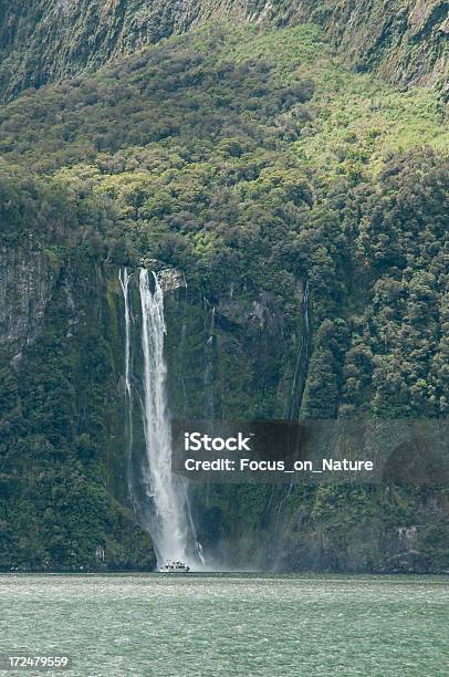 Milford Sound Cruzeiro - Fotografias de stock e mais imagens de Ao Ar Livre - Ao Ar Livre, Beleza natural, Cascata