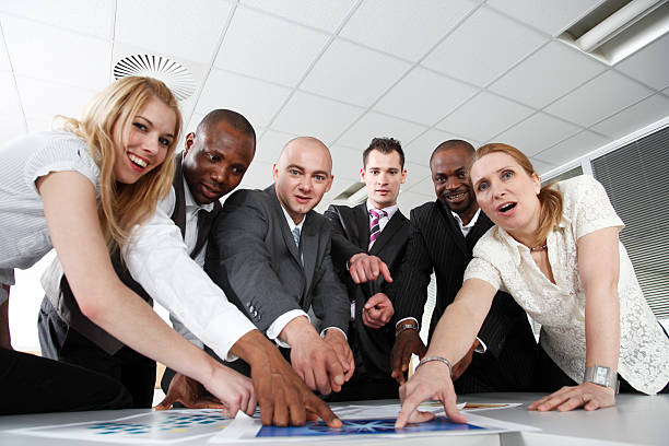 istock Business team pointing to a chart 172479638