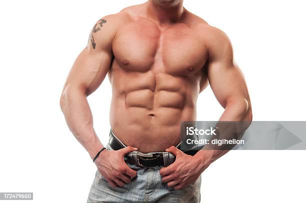Muskuläre Männlicher Torso Stockfoto und mehr Bilder von Aktiver Lebensstil - Aktiver Lebensstil, Anaerobes Training, Bauch
