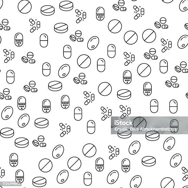 Pdf Design Pills Pills And Tablets Seamless Pattern For Printing Wrapping Design Sites ...