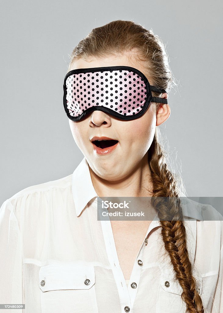 Женщина в сна маска - Стоковые фото 20-24 года роялти-фри