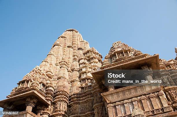 Templo De Mahadeva Kandariya Khajuraho Foto de stock y más banco de imágenes de Arenisca - Arenisca, Arquitectura, Cultura hindú