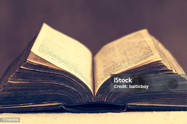 Opened Bible Stock Photo - Download Image Now - Book, Large, Ancient