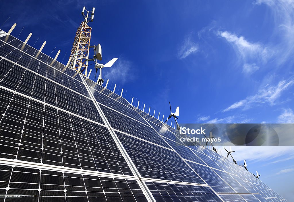 Énergie renouvelables - Photo de Alimentation électrique libre de droits