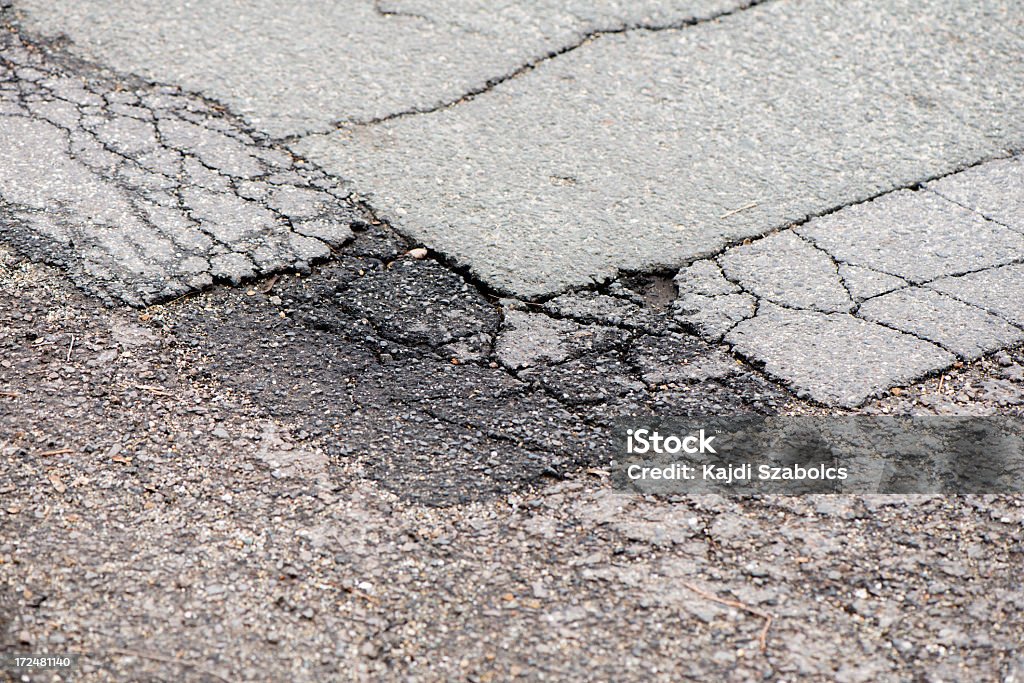 pothole - Foto de stock de Buraco royalty-free