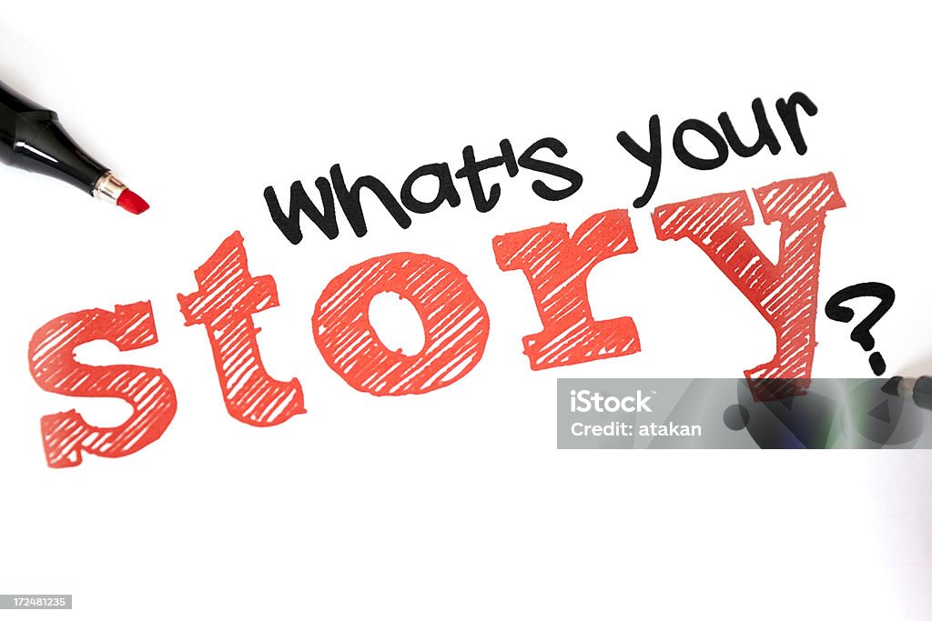 O que é a sua história? - Royalty-free Contar Histórias Foto de stock