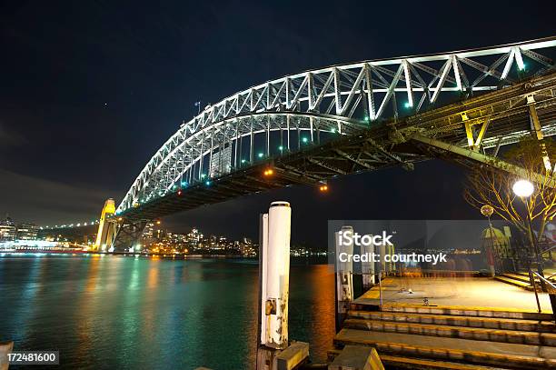 Ponte Do Porto De Sydney À Noite - Fotografias de stock e mais imagens de Ao Ar Livre - Ao Ar Livre, Arquitetura, Austrália