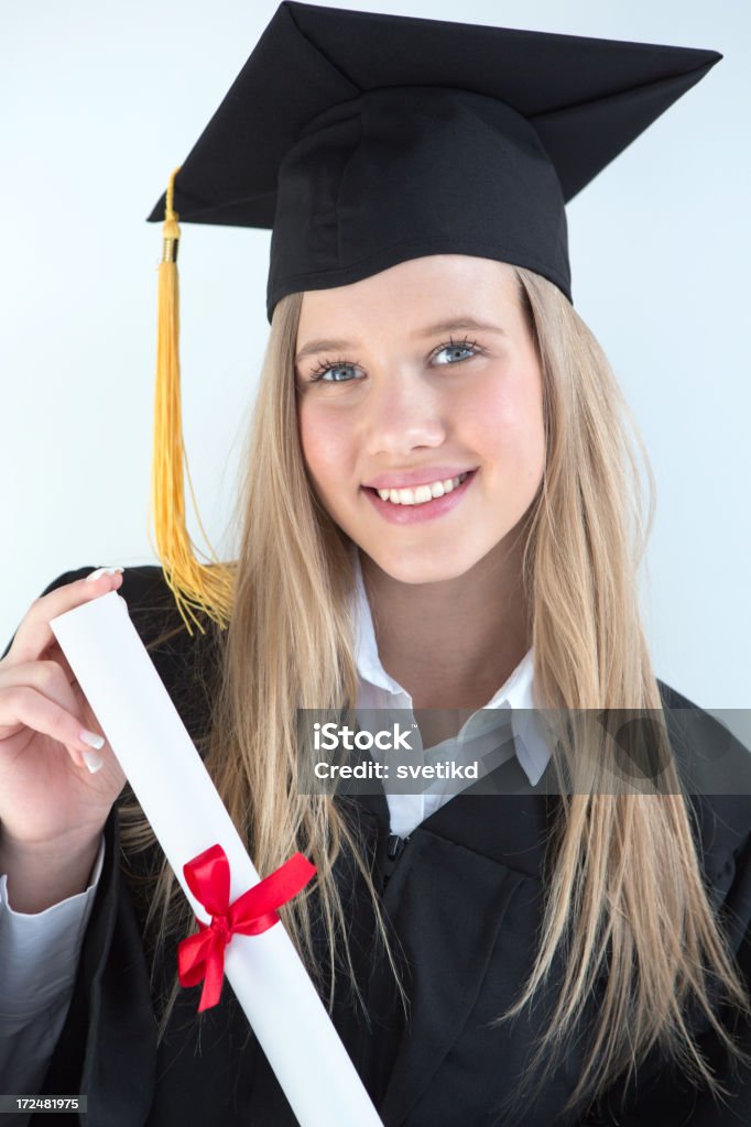 Formatura. - Royalty-free Cabelo Louro Foto de stock