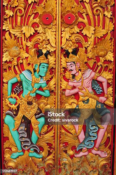 カラフルなバリ式のドア - アジア大陸のストックフォトや画像を多数ご用意 - アジア大陸, インドネシア, カラフル