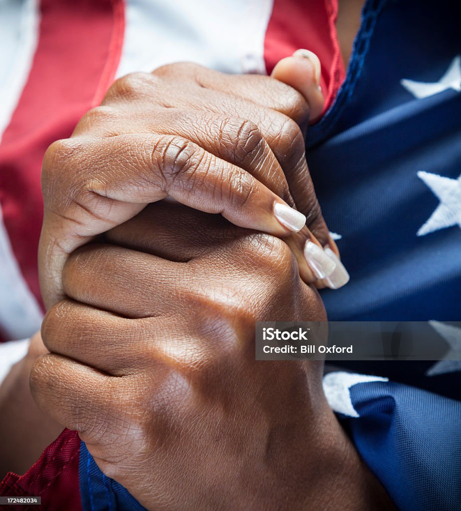 Einwanderung und Patriotismus. - Lizenzfrei Afro-amerikanischer Herkunft Stock-Foto