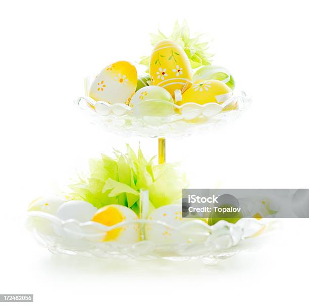 Easetr Ovos Na Tigela De Vidro - Fotografias de stock e mais imagens de Amarelo - Amarelo, Colorido a mão, Comemoração - Evento