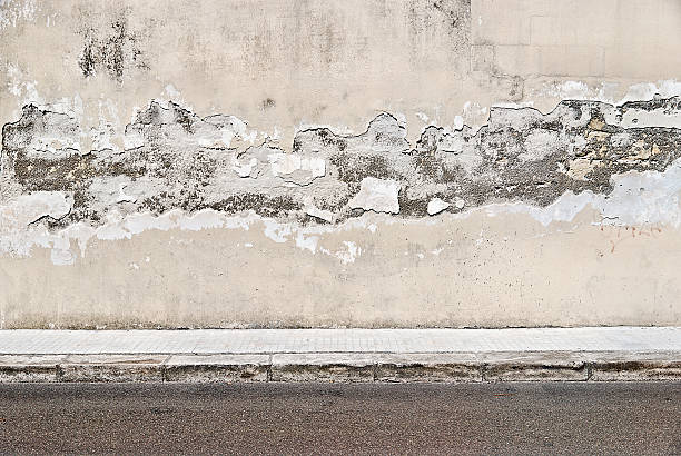 istock Old concrete grunge wall with sidewalk 172482114