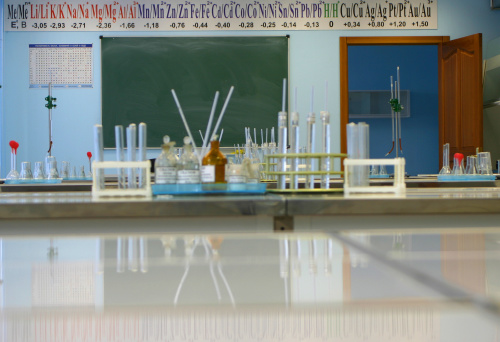School chemical laboratory