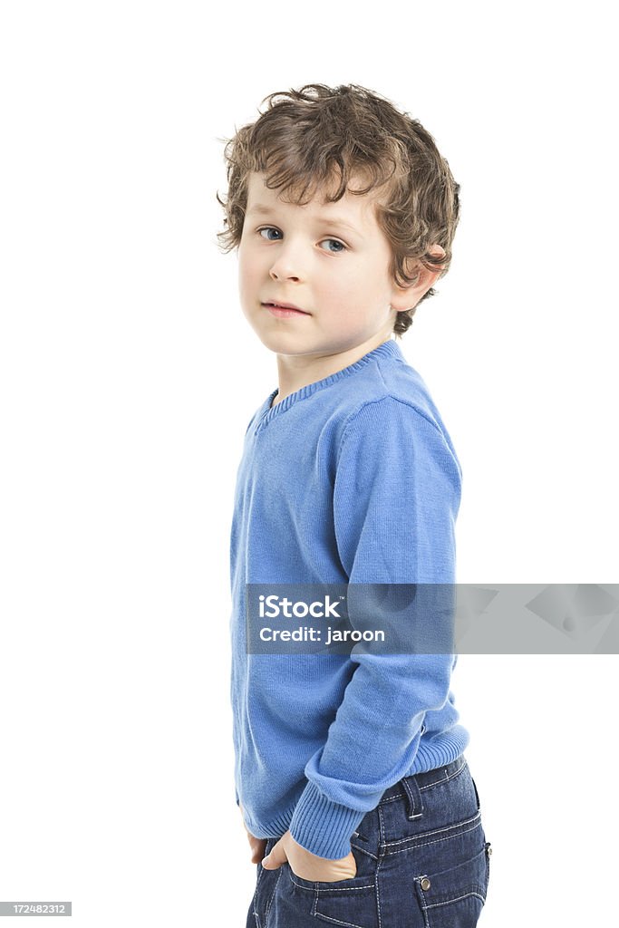 Ritratto di un piccolo ragazzo - Foto stock royalty-free di 6-7 anni